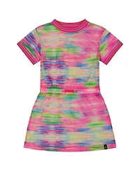 Girls' Short Sleeve Mesh Beach Dress - Little Kid