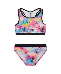 Deux par Girls' Printed Two-Piece Racerback Swimsuit - Little Kid