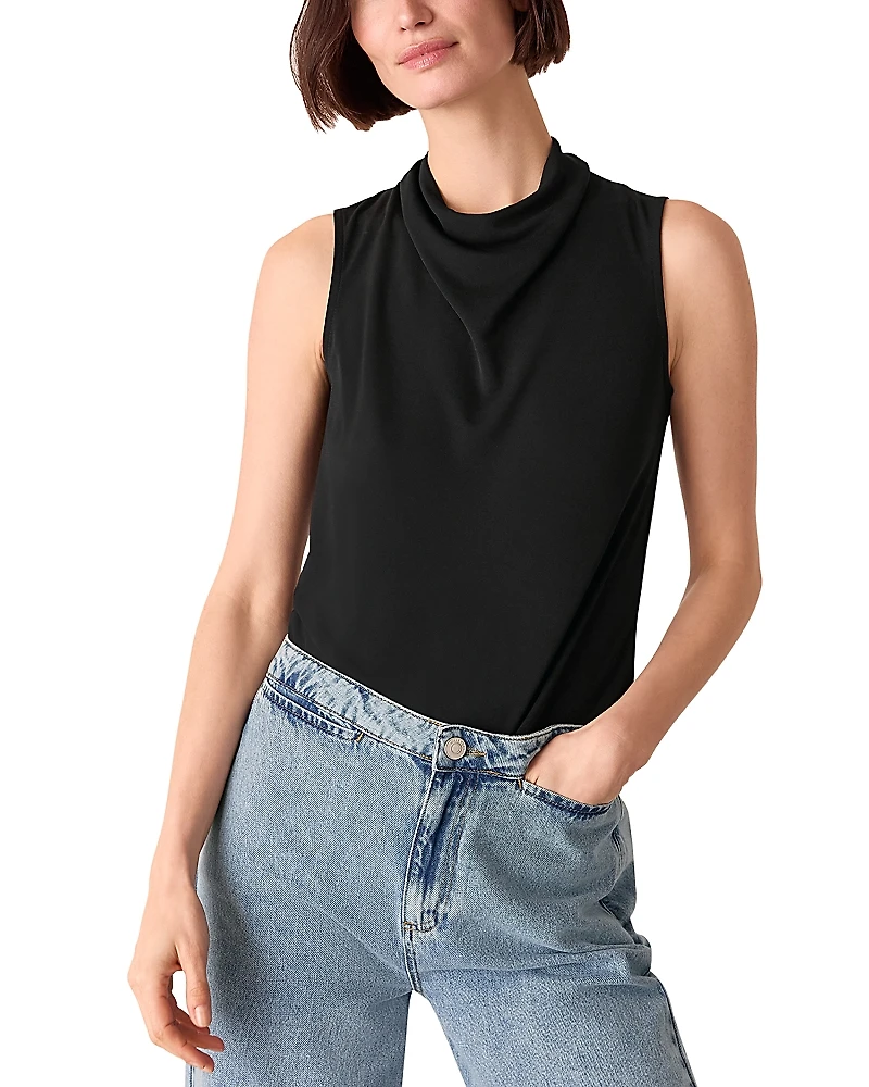 Whistles Sleeveless Cowlneck Top