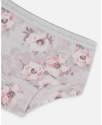 Girls' Printed Organic Cotton Short Panty - Little Kid