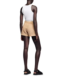 Strass Open Knit Shorts