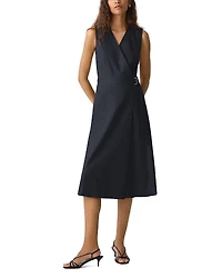 Theory Sleeveless Wrap Dress