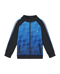 Boys' Printed Full Zip Athletic Cardigan