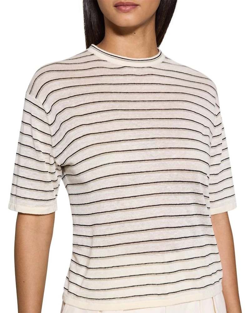 Boyfriend Tee Linen-Blend