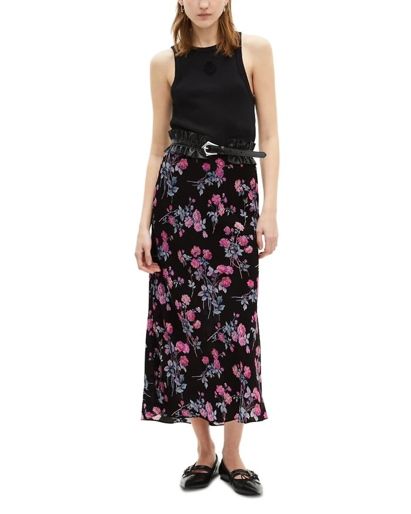 Floral Print Maxi Skirt