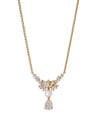 Nadri Ravish Cubic Zirconia Frontal Drop Necklace, 16-18
