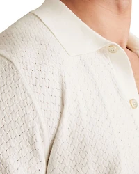 Thames Slim Fit Textured Short Sleeve Shirt