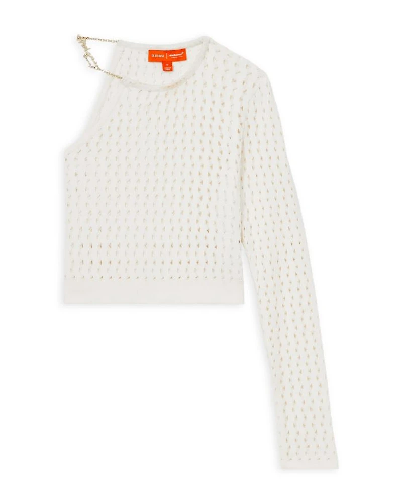 McLaren Flow One Sleeve Knitted Crop Top