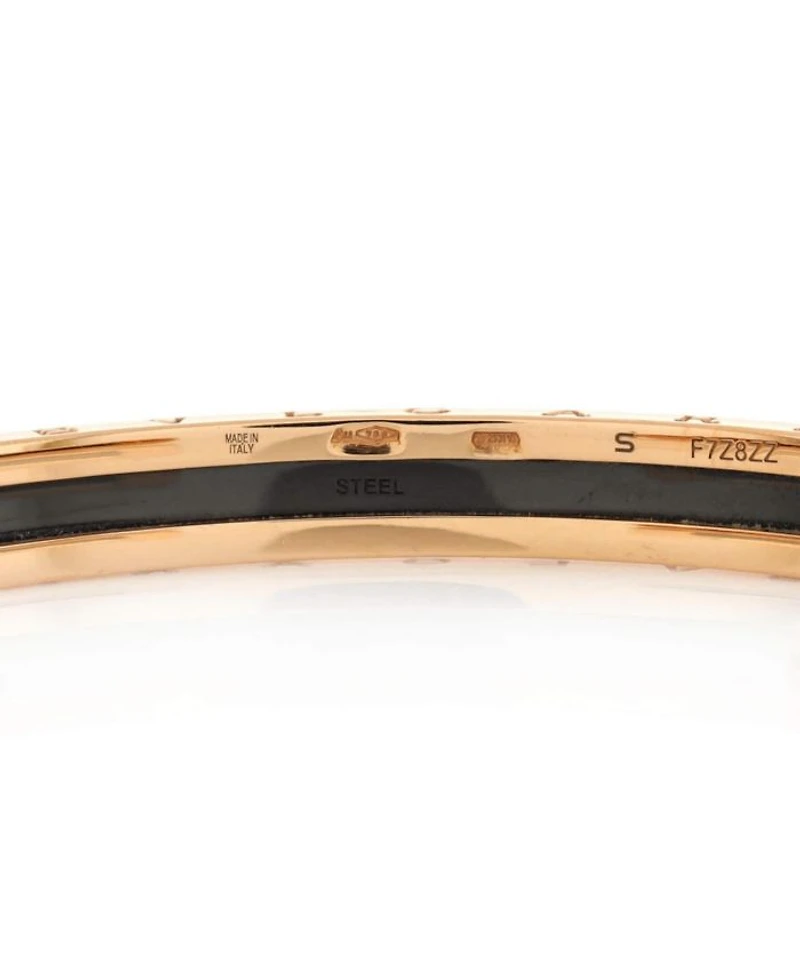 B.Zero1 Cuff Bracelet 18K Rose Gold and Stainless Steel
