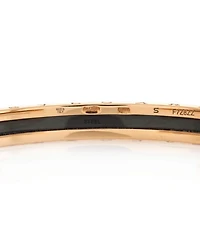 B.Zero1 Cuff Bracelet 18K Rose Gold and Stainless Steel