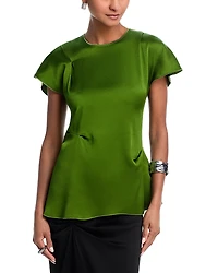 Victoria Beckham Pleated Top
