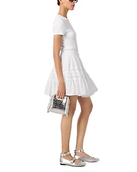 Short Embroidered Skirt