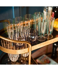 Nuovo Stripe Champagne Glass