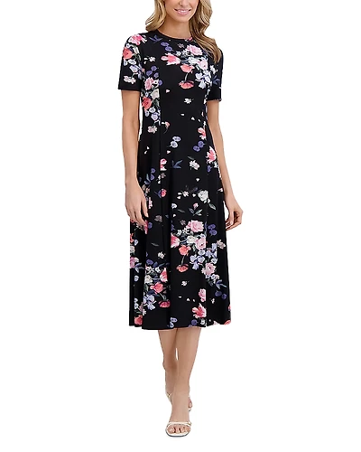 Ted Baker Floral Jersey Midi Dress