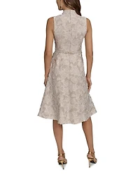 Belted Jacquard Dress