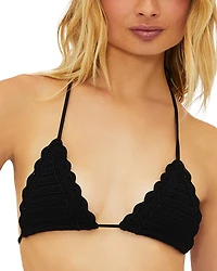 Beach Riot Winona Crochet Triangle Bikini Top