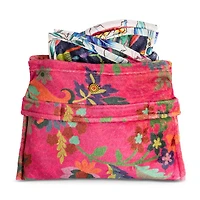 Verney Floral Reversible Travel Blanket