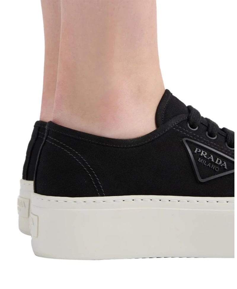 Women's Laced Fabric Sneakers