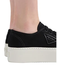Women's Laced Fabric Sneakers