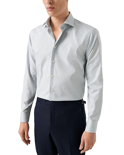 Eton Printed Long Sleeve Button Front Shirt