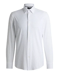 Hank Slim Fit Geo Dress Shirt