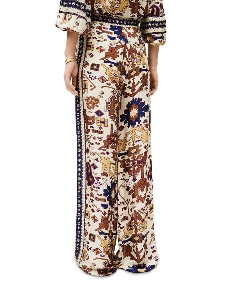 Vlyde Printed Wide Leg Pants