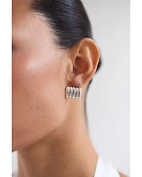 Clemmie Multi Row Stud Earrings