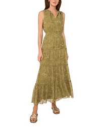 Tie Neck Tiered Dress