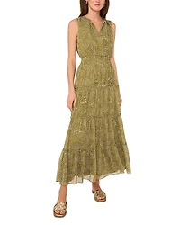 1.state Tie Neck Tiered Dress