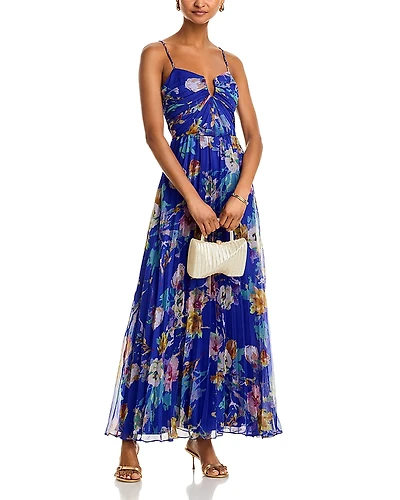 Aqua Watercolor Guest of Maxi Dress - Exclusive