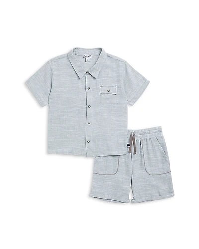 Splendid Boys' Boardwalk Short Sleeve Shirt & Shorts Set - Little Kid