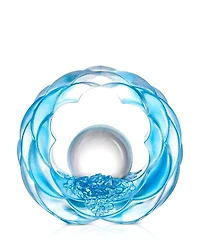 Liuli As The Good World Turns Floral Turning of Ruyi Crystal Sculpture