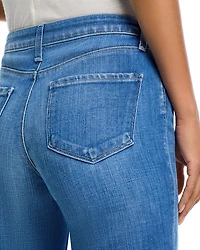 Selma Mid Rise Baby Boot Jeans Rosales