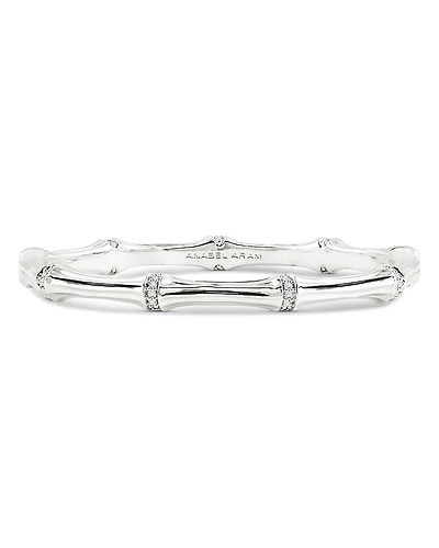 Anabel Aram Pave Bamboo Bangle Bracelet
