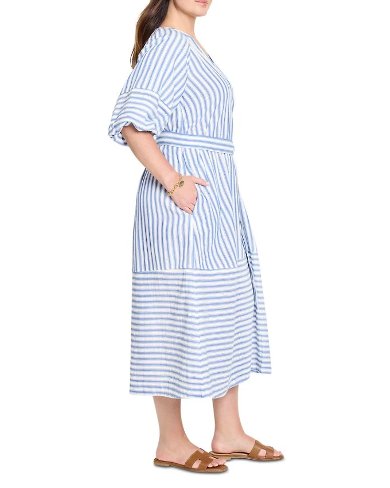 Striped Belted Dress