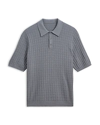 Wax London Naples Cotton & Cashmere Polo Shirt
