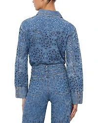 Finely Cropped Laser Cut Jacket