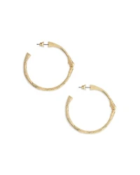 Pavé Ginkgo Leaves Hoop Earrings