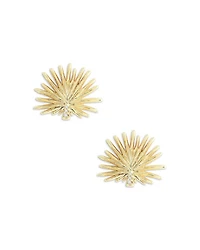 Pavé Palm Stud Earrings