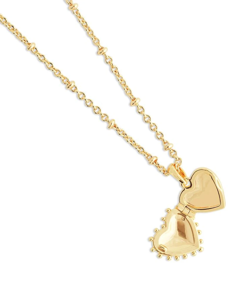 Heart Locket Pendant Necklace