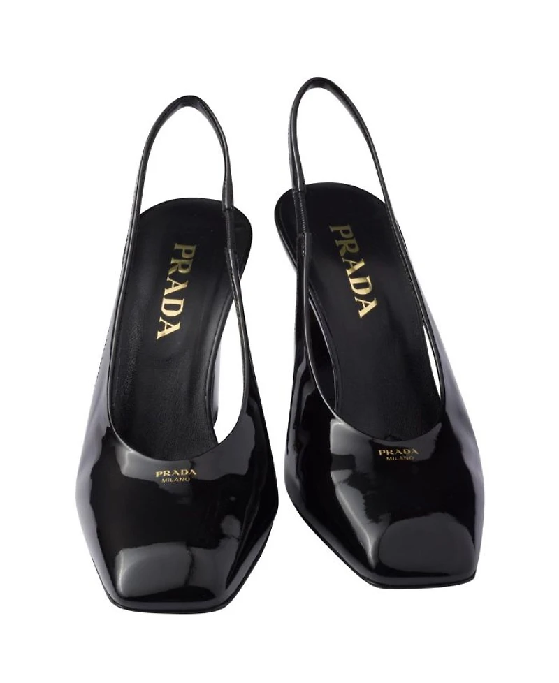 Women's Patent Leather Slingback Pumps