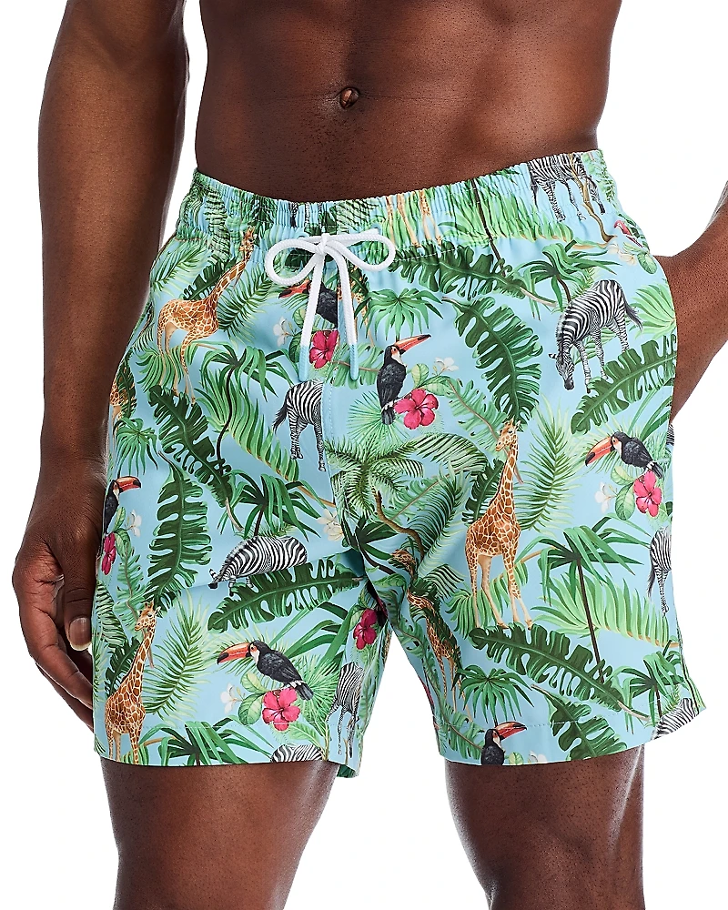 Trunks Surf & Swim Co. Sano Tropical Safari Print 6.5 Swim Trunks