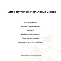 Lifted By Winds, High Above Clouds Crystal Phoenix Figurine