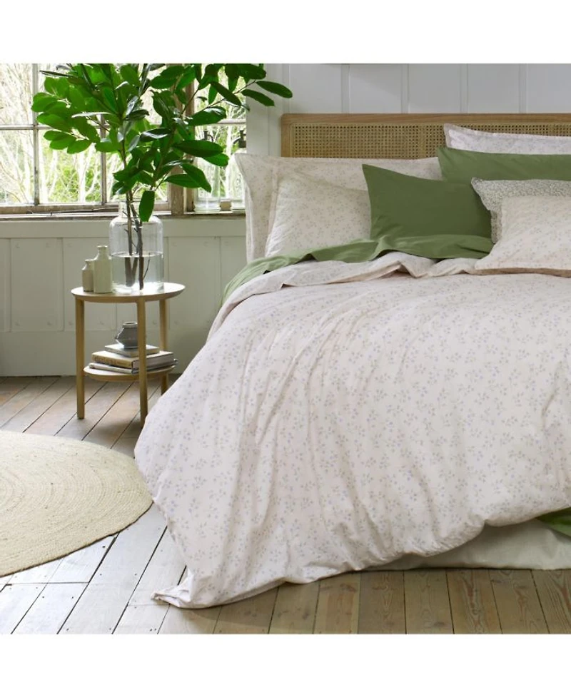 Spring Sprig Printed Cotton Flat Sheet
