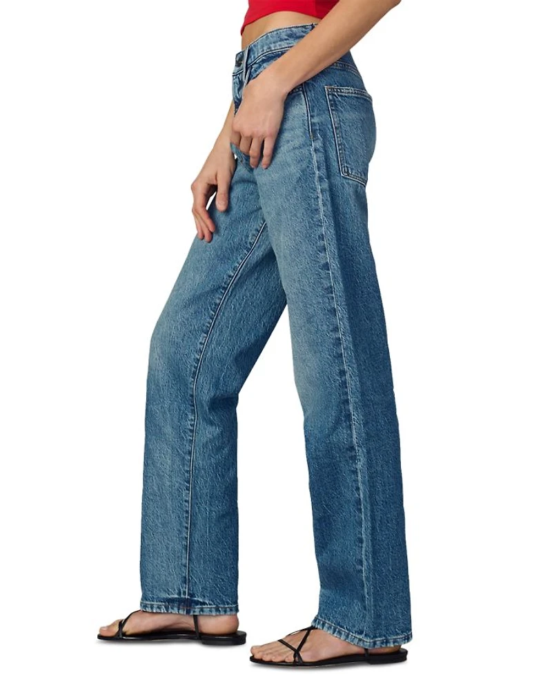 The 90s Niki High Rise Straight Jeans Aglow