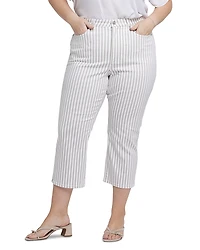 Nydj Plus Joni High Rise Relaxed Capri Jeans