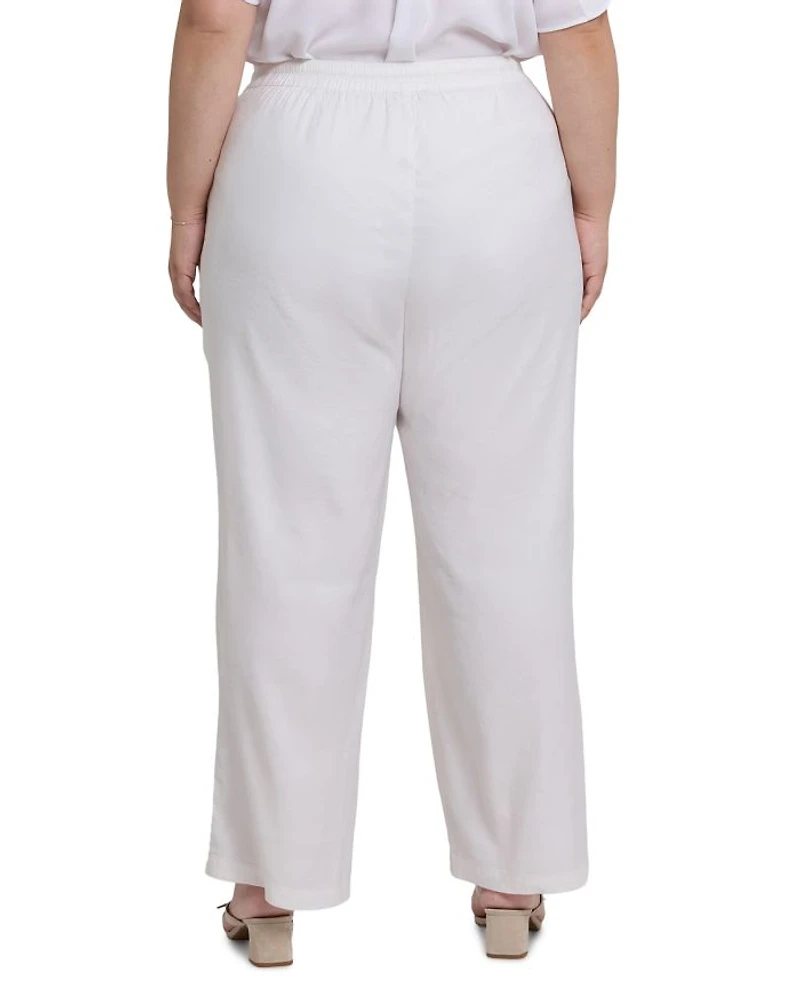 Relaxed Drawstring Pull On Pants