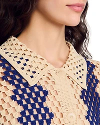 Palmas Collared Cardigan Sweater