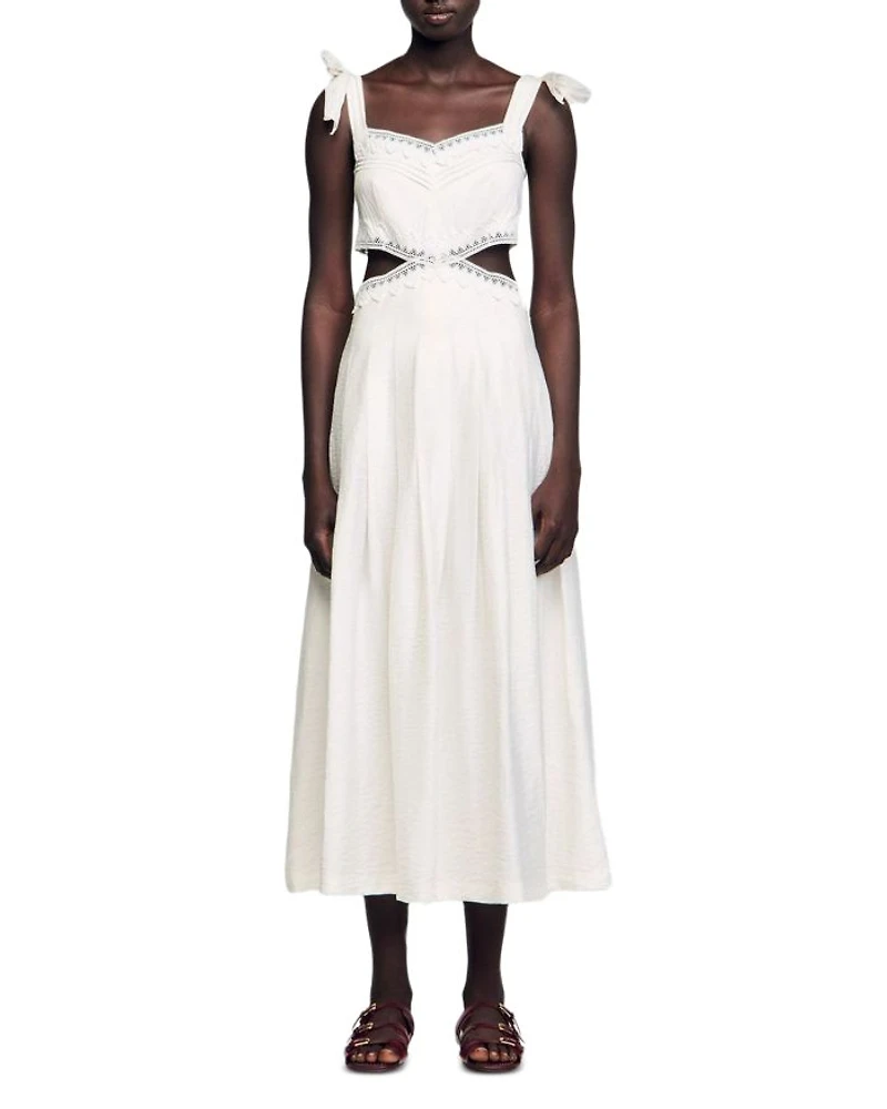 Solena Lace Trim Maxi Dress