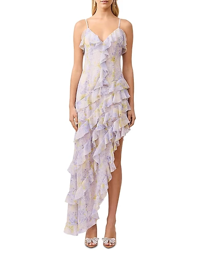 Elliatt Aveline Ruffle Asymmetric Gown